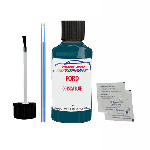 Ford Corsica Blue Paint Code L Touch Up Paint Scratch Repair
