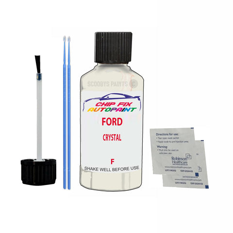 Paint For Ford Ka CRYSTAL 2009-2017 WHITE Touch Up Paint