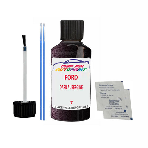 Ford Dark Aubergine Paint Code 7 Touch Up Paint Scratch Repair