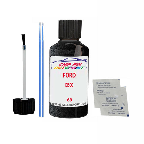 Paint For Ford Ka DISCO 2009-2010 BLACK Touch Up Paint