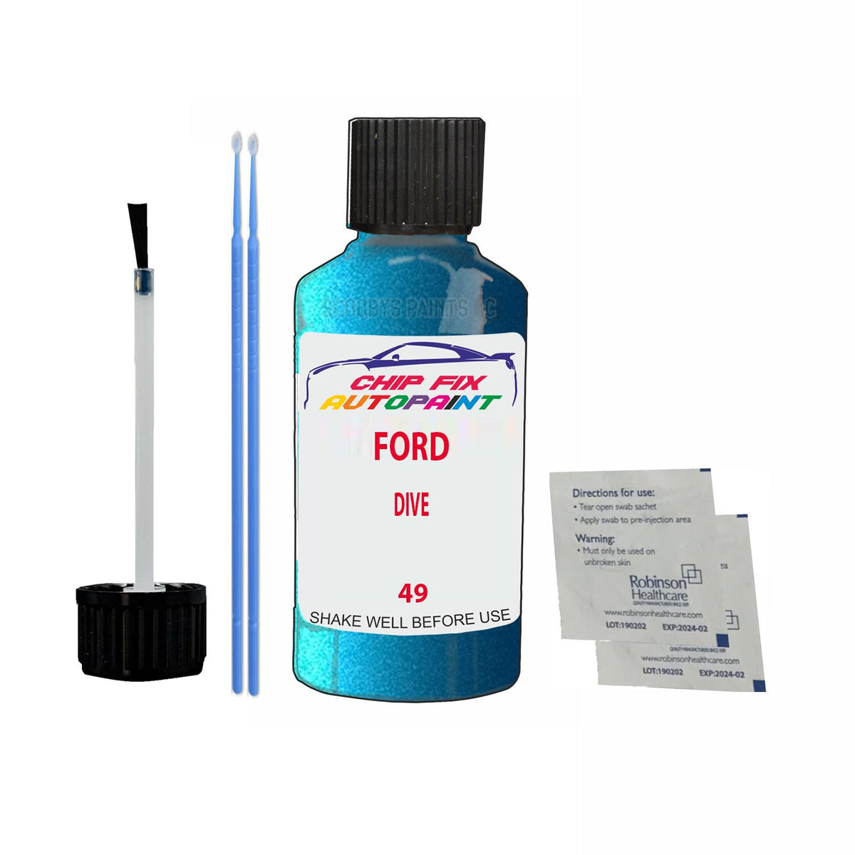 Ford Dive Paint Code 49 Touch Up Paint Scratch Repair – Car Touch Up ...
