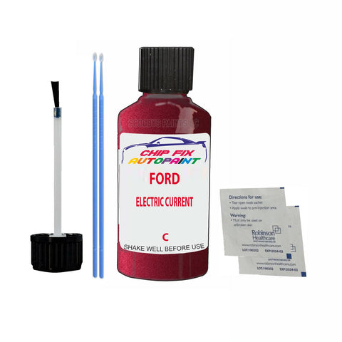 Paint For Ford Ka ELECTRIC CURRENT 1990-2004 RED Touch Up Paint