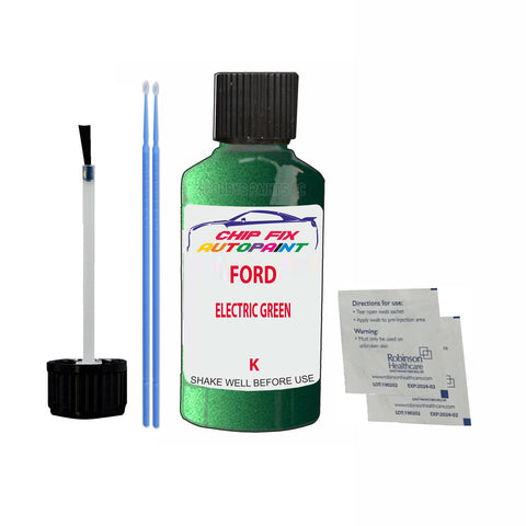 Paint For Ford Ka ELECTRIC GREEN 1999-2005 GREEN Touch Up Paint