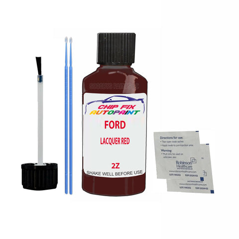 Paint For Ford Sierra LACQUER RED 1985-1986 RED Touch Up Paint