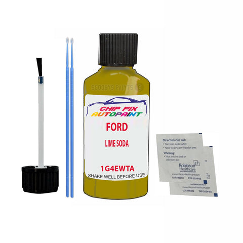 Paint For Ford Fiesta LIME SODA 2021-2021 GREEN Touch Up Paint