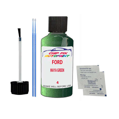 Paint For Ford Fiesta MAYA GREEN 1997-2000 GREEN Touch Up Paint