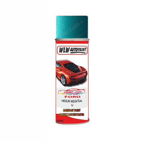 Ford Medium Aqua Teal Paint Code V Aerosol Spray Paint Scratch Repair