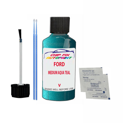 Paint For Ford Fiesta MEDIUM AQUA TEAL 1999-2002 BLUE Touch Up Paint