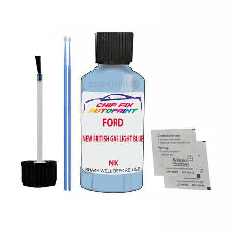 Paint For Ford Ka NEW BRITISH GAS LIGHT BLUE 1999-2001 BLUE Touch Up Paint