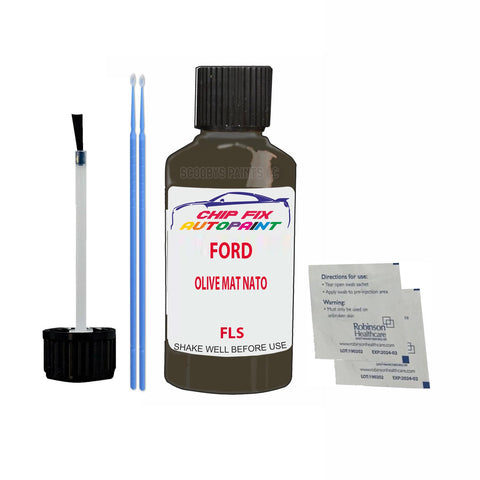 Ford Olive Mat Nato Paint Code Fls Touch Up Paint Scratch Repair