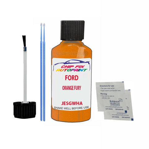 Paint For Ford Fiesta ORANGE FURY 2019-2021 ORANGE Touch Up Paint