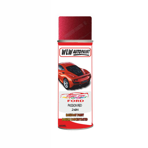 Ford Passion Red Paint Code 26N Aerosol Spray Paint Scratch Repair