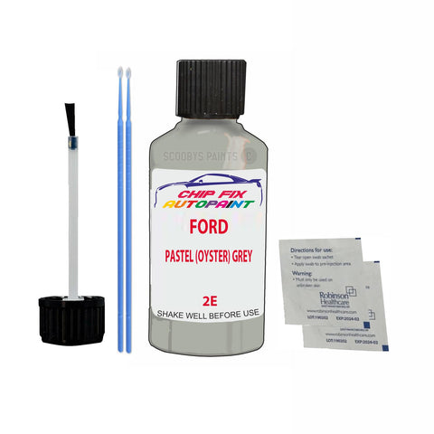 Ford Pastel (Oyster) Grey Paint Code 2E Touch Up Paint Scratch Repair
