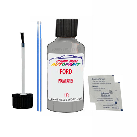 Ford Polar Grey Paint Code 1R Touch Up Paint Scratch Repair