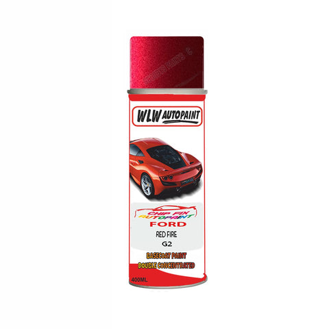 Ford Red Fire Paint Code G2 Aerosol Spray Paint Scratch Repair