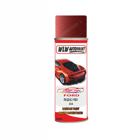 Ford Regency Red Paint Code 3A Aerosol Spray Paint Scratch Repair