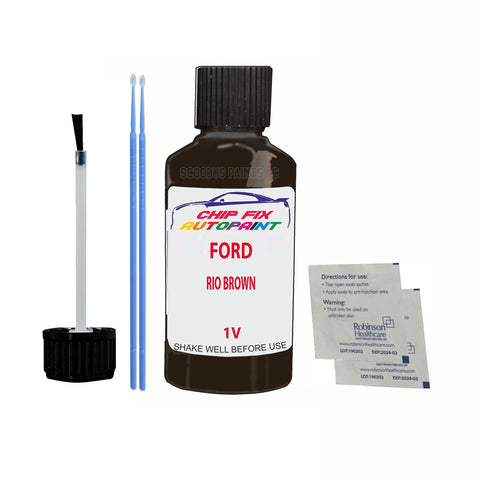Paint For Ford Taunus RIO BROWN 1982-1983 BROWN Touch Up Paint