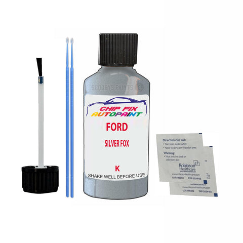 Paint For Ford Fiesta SILVER FOX 2019-2020 GREY Touch Up Paint