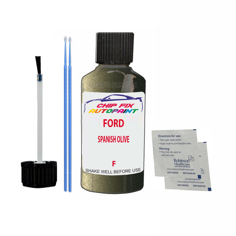 Paint For Ford Fiesta SPANISH OLIVE 2006-2008 GREEN Touch Up Paint