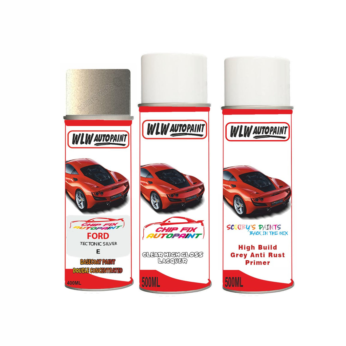 Ford Tectonic Silver Paint Code E Aerosol Spray Paint – Car Touch Up ...