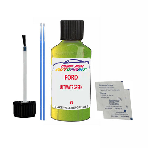 Ford Ultimate Green Paint Code G Touch Up Paint Scratch Repair