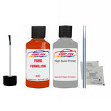 Ford Vermillion Paint Code 3D Touch Up Paint Primer undercoat anti rust