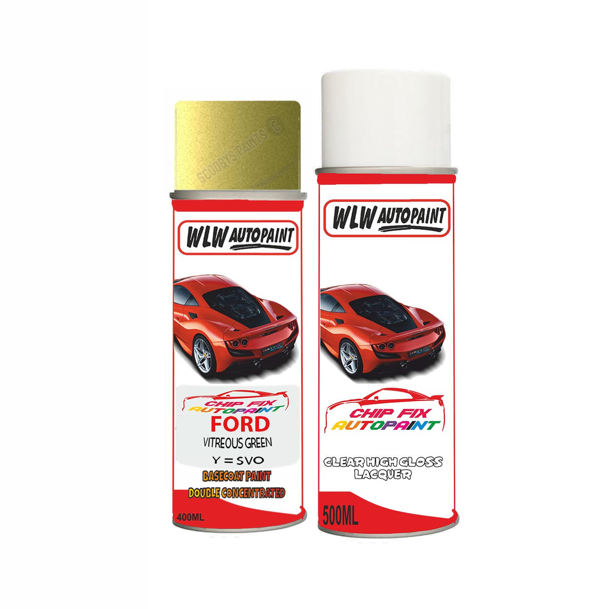 Ford Vitreous Green Paint Code Y = Svo Colour Aerosol Spray Paint – Car ...