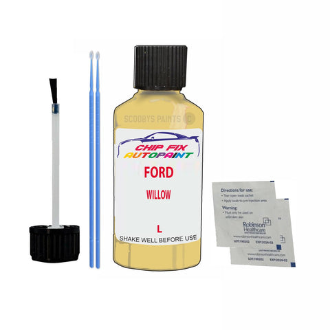 Paint For Ford Transit Van WILLOW 2007-2007 YELLOW Touch Up Paint