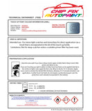 Data Safety Sheet Vauxhall Corsa Frost Blue 32L/274 1992-1995 Blue Instructions for use paint