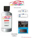 paint code location sticker Bmw M5 Frozen Silver Ww07 2011-2012 Grey plate find code