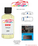 paint code location sticker Bmw Z Series Fun Yellow 264 1990-1996 Yellow plate find code