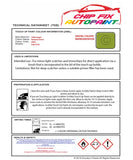Data saftey sheet Polo Fantasia Green LR6A 1998-2004 Green instructions for use