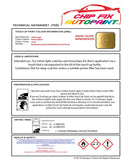 Data saftey sheet Beetle Futura Yellow LA1U 1997-2001 Yellow instructions for use
