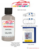 paint code location sticker Vauxhall Senator Graphite Beige 53L/470 1986-1993 0 plate find code