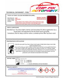 Data Safety Sheet Bmw 7 Series Limo Imola Red Ii 405 1999-2021 Red Instructions for use paint