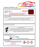 Data Safety Sheet Bmw 3 Series Touring Imola Red Ii 405 1999-2021 Red Instructions for use paint