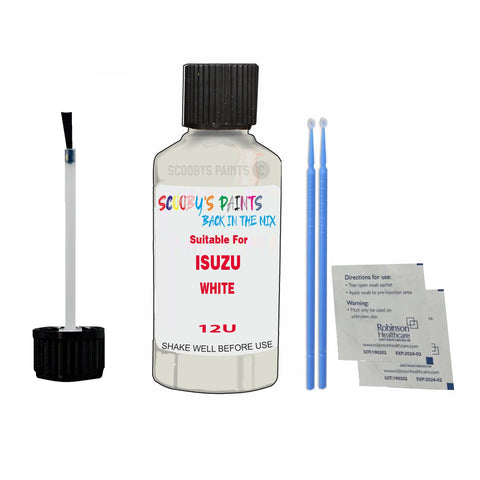 Paint Suitable For ISUZU WHITE Colour Code 12U Touch Up Scratch Repair Paint Kit