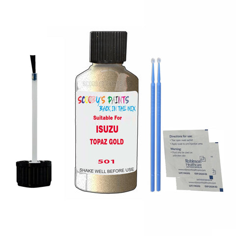 Paint Suitable For ISUZU TOPAZ GOLD Colour Code 501 Touch Up Scratch Repair Paint Kit