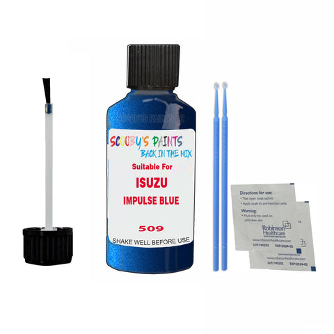 Paint Suitable For ISUZU IMPULSE BLUE Colour Code 509 Touch Up Scratch Repair Paint Kit