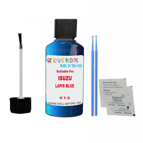 Paint Suitable For ISUZU LAPIS BLUE Colour Code 512 Touch Up Scratch Repair Paint Kit