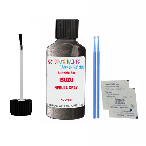 Paint Suitable For ISUZU NEBULA GRAY Colour Code 520 Touch Up Scratch Repair Paint Kit