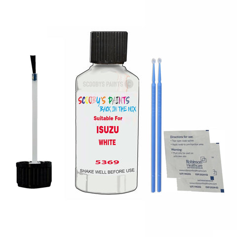 Paint Suitable For ISUZU WHITE Colour Code 5369 Touch Up Scratch Repair Paint Kit