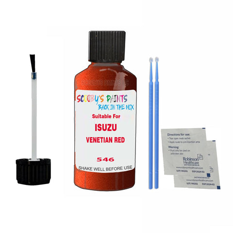 Paint Suitable For ISUZU VENETIAN RED Colour Code 546 Touch Up Scratch Repair Paint Kit