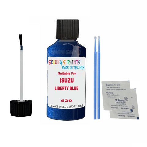 Paint Suitable For ISUZU LIBERTY BLUE Colour Code 620 Touch Up Scratch Repair Paint Kit
