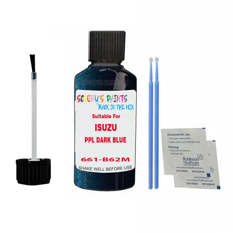 Paint Suitable For ISUZU PPL DARK BLUE Colour Code 661-B62M Touch Up Scratch Repair Paint Kit