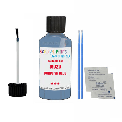 Paint Suitable For ISUZU PURPLISH BLUE Colour Code 668 Touch Up Scratch Repair Paint Kit