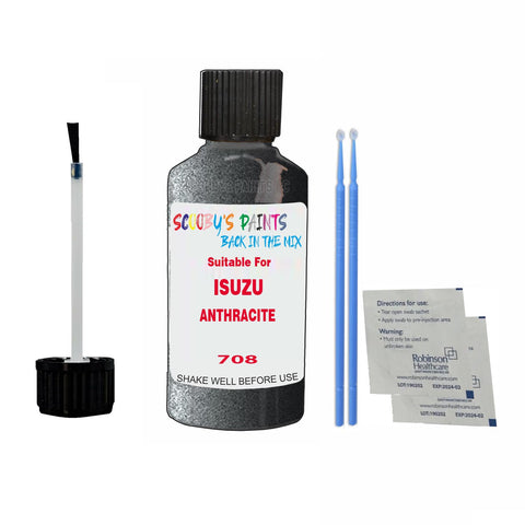 Paint Suitable For ISUZU ANTHRACITE Colour Code 708 Touch Up Scratch Repair Paint Kit