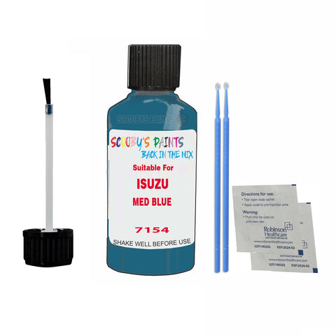 Paint Suitable For ISUZU MED BLUE Colour Code 7154 Touch Up Scratch Repair Paint Kit