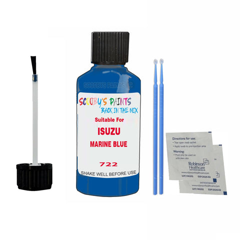 Paint Suitable For ISUZU MARINE BLUE Colour Code 722 Touch Up Scratch Repair Paint Kit
