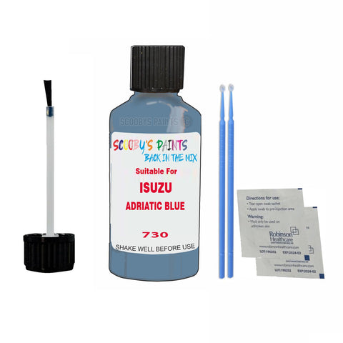 Paint Suitable For ISUZU ADRIATIC BLUE Colour Code 730 Touch Up Scratch Repair Paint Kit